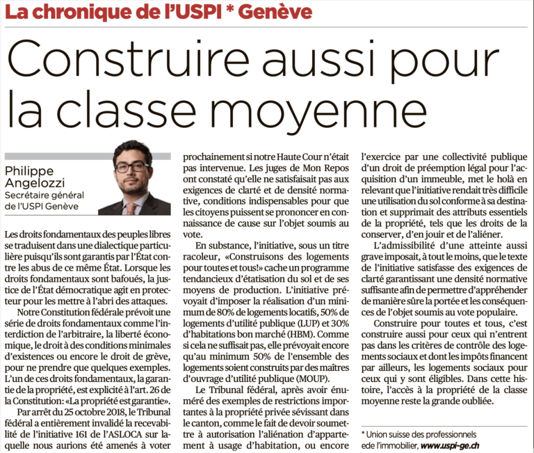 Construire aussi pour la classe moyenne